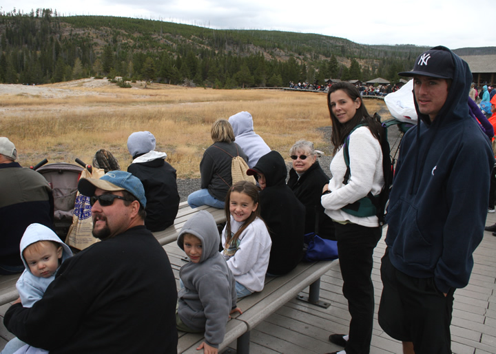 Hackneys with Mimi at Old Faithful