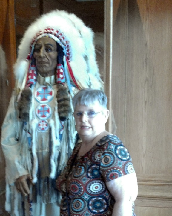 Mimi Visits with Local Chief