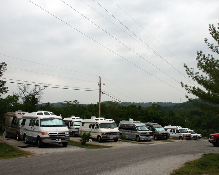 Just a few of the 250 RVs