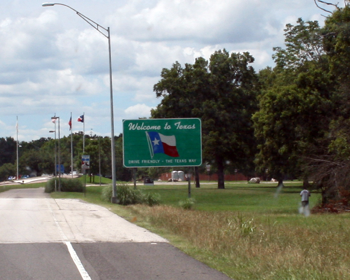 Entering Texas