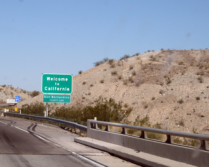 Entering California